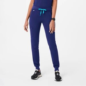 Figs Navy High Waisted Jogger Pants S